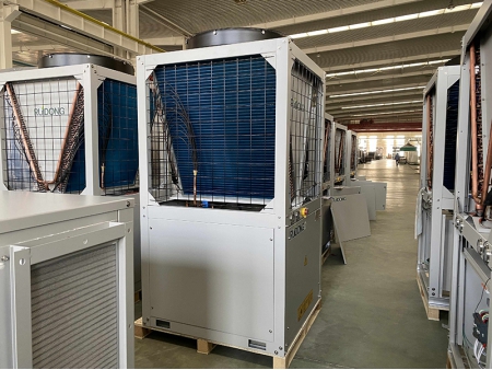 Mini chiller scroll refrigerado por aire y bomba de calor, 10kW-45kW