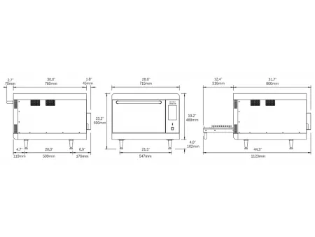 Horno de alta velocidad, 44.5L