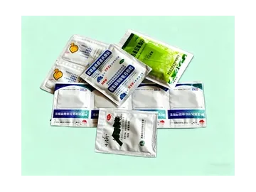 DXDK900, Dual-Servo  Envasadora de Sobres Tipo Sachet de 4 Sellos Para Gránulos & Líquidos