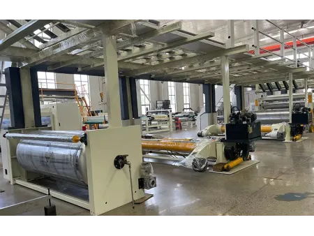 Puente aéreo para corrugadora