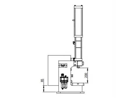 Prensa clinchadora (Prensa de banco con marco en C de 8 toneladas)