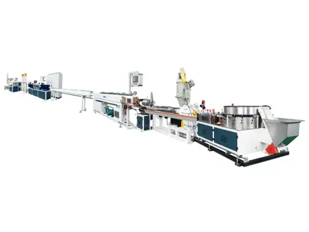 Máquina para fabricar tuberías de riego por goteo plano