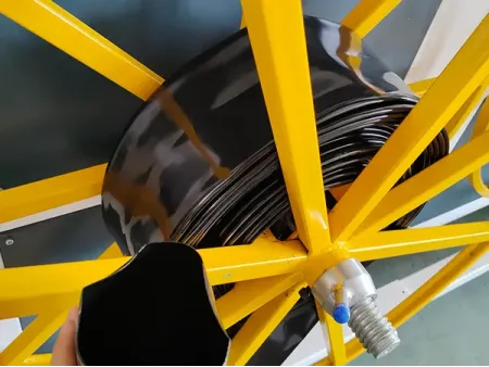 Máquina para fabricación de mangueras planas de PE