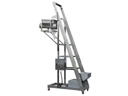 Transportador elevador para envasado