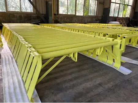 Estructuras metálicas para sistemas de transporte de materiales a granel