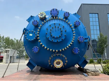 Reactor revestido de vidrio con camisa de media caña