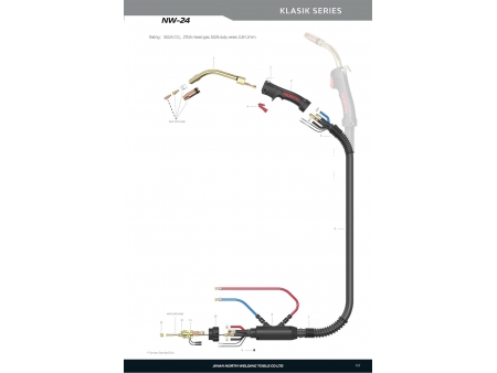 Pistola de soldadura MIG/MAG, NW-24
