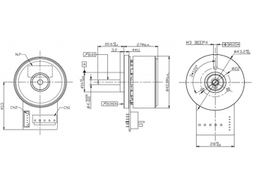 Motor DC sin escobillas de 45mm con rotor exterior FL45BLW