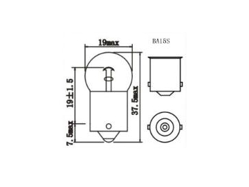 Bombillas indicadoras R10W G18