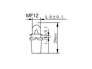 Bombilla para tablero de instrumentos MF10,11,12,14