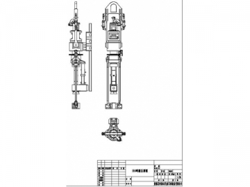 Sistema de perforación hidráulica 150T con propulsión superior (top drive)