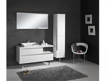 Muebles de baño con pintura UV de alto brillo