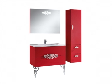 Muebles de baño con pintura UV de alto brillo