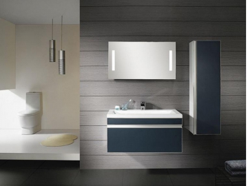 Mueble de baño de paneles de vidrio