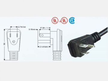 Conector de tres patas 5-15P UL817/CSA