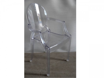 Silla de resina Ghost