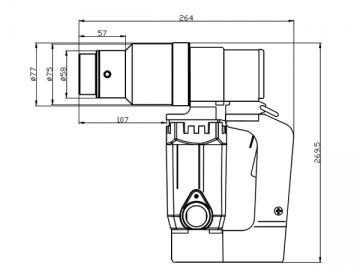 Llave de impacto eléctrica SAM-22E