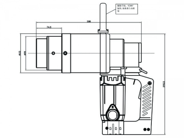 Llave de impacto eléctrica SAE-36E