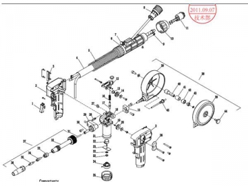 Pistola de carrete para soldadura MIG