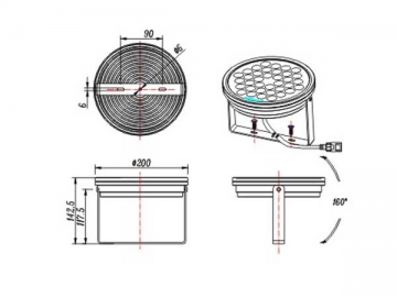 Luminaria para fachadas LED SC-SD-RGBI