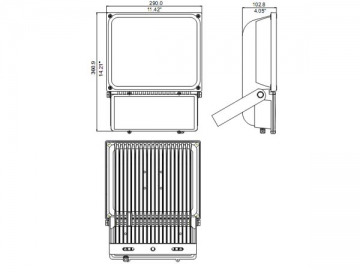 Reflector LED 100W