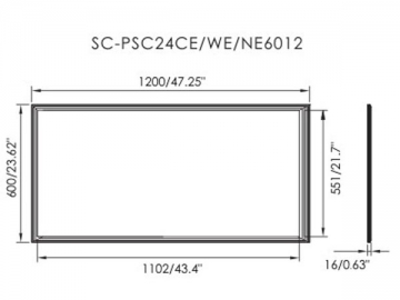 Panel de luces LED 3060/3012/6012