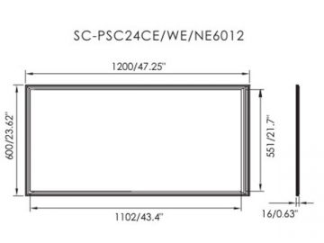 Panel de luces LED 3060/3012/6012