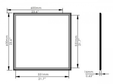 Panel de luces LED de temperatura de color ajustable