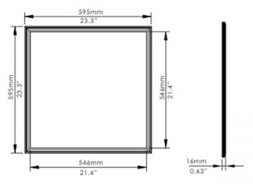 Panel de luces LED de temperatura de color ajustable