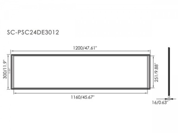 Panel de luces LED de temperatura de color ajustable