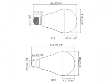 Bombillo LED  QP08 12W