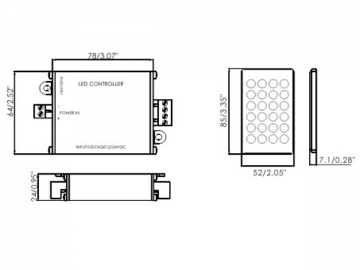 Controlador LED SC-WC7-V1