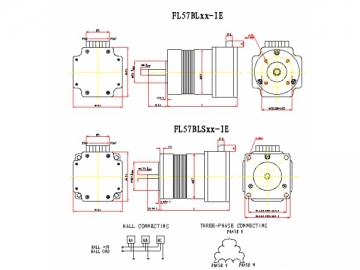 Motor sin escobillas de 57mm con driver interno