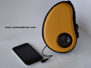 Mini altavoz de forma de mango con estuche