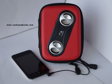 Altavoz con bolsa de tela de PU y EVA SD-010B2