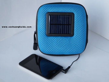 Altavoz de energía solar con estuche de tela de malla SD-010FS