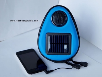 Altavoz solar con forma de gota de agua y estuche SD-010WS