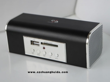 Altavoz recargable de aluminio con USB y ranura para tarjeta SD (Secure Digital) SD-017A