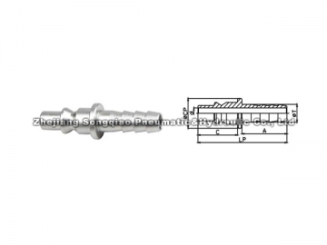 Acople neumático rápido de acero LSQ-300