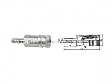 Acople neumático rápido de acero LSQ-315