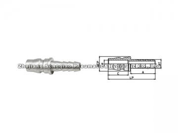 Acople neumático rápido de acero LSQ-315