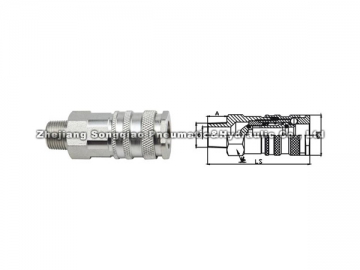 Acople neumático rápido de acero LSQ-430