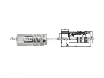 Acople neumático rápido de acero LSQ-430