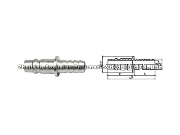 Acople neumático rápido de acero LSQ-550