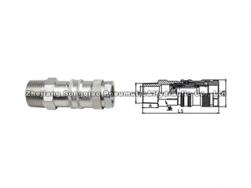 Acople neumático rápido de acero LSQ-550