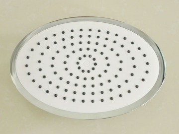 Cabezal de ducha fija oval ABS de 10 pulgadas para baño