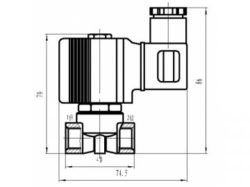 Válvula de solenoide para gas y líquido VX2, VX3
