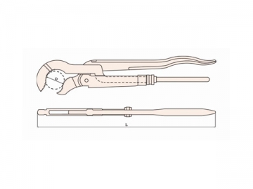 Llave sueca para tubos antichispas 128A