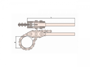 Llave de cadena para tubos antichispas 129