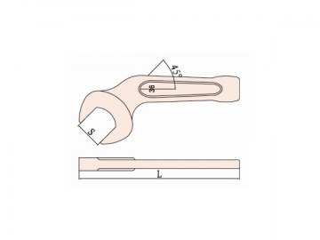 Llave de impacto acodada antichispas 141B